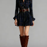 SOFIA | Chemise à carreaux contrastés