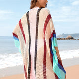Pink Solstice Shores Crochet Cover-Up