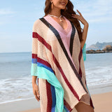Pink Solstice Shores Crochet Cover-Up